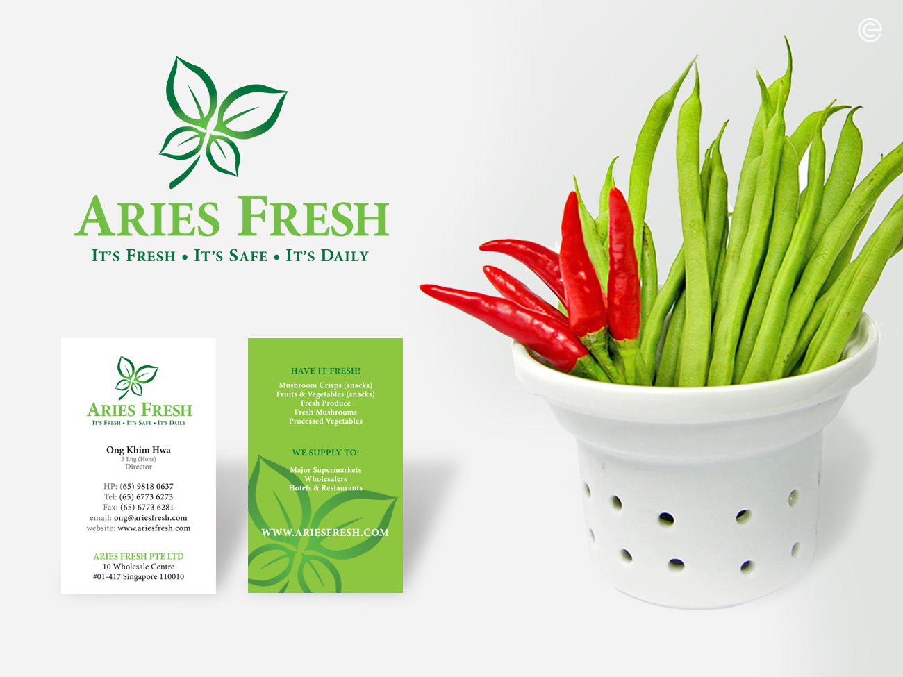 Aries Fresh Logo Design, Ease Communications