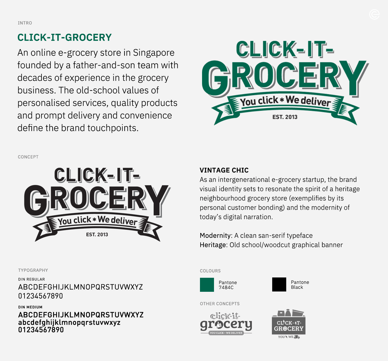 Online Grocery Logo Design, Ease Communications