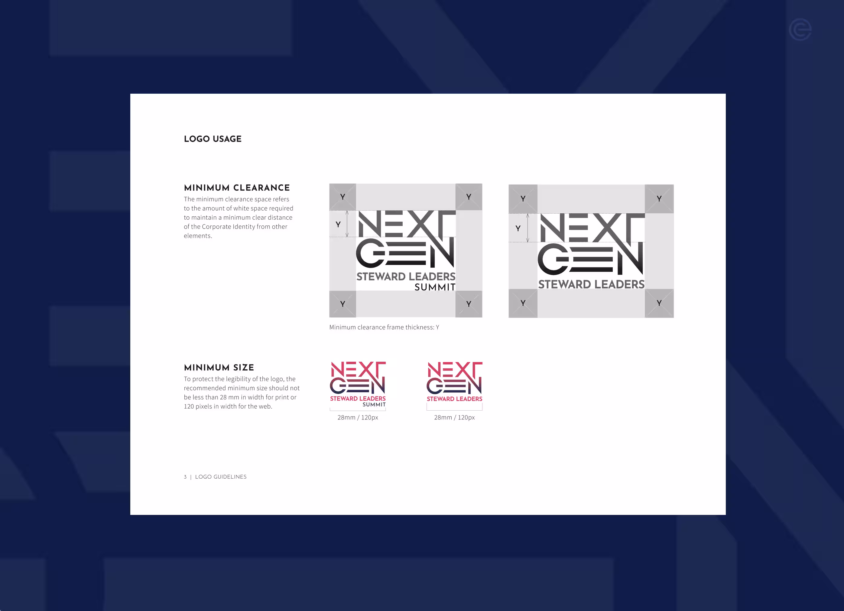 NextGen Steward Leaders Summit, Logo Guidelines |  Ease Communications