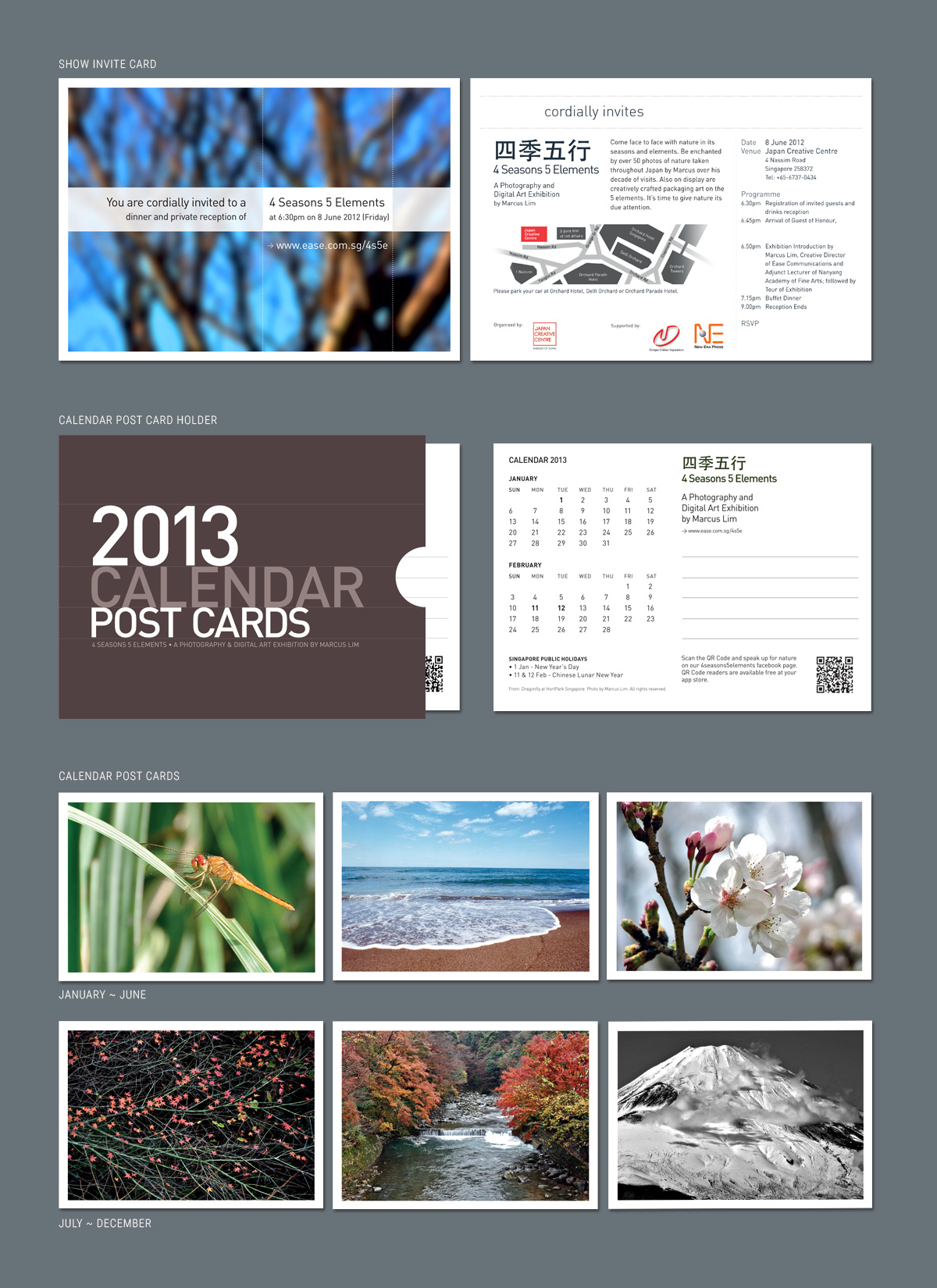 Post Card Calendar Designs