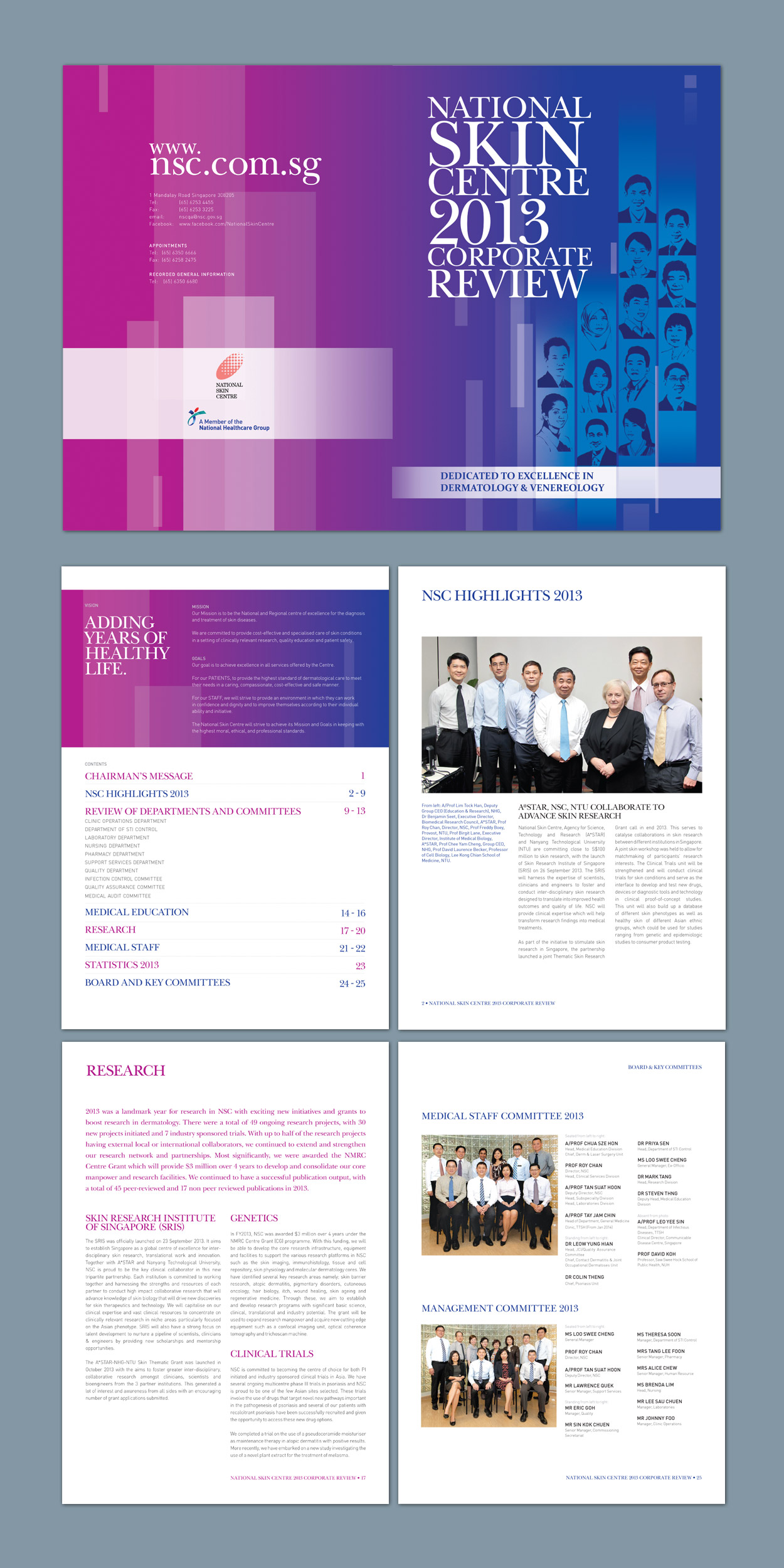 Annual Corporate Review Brochure Design