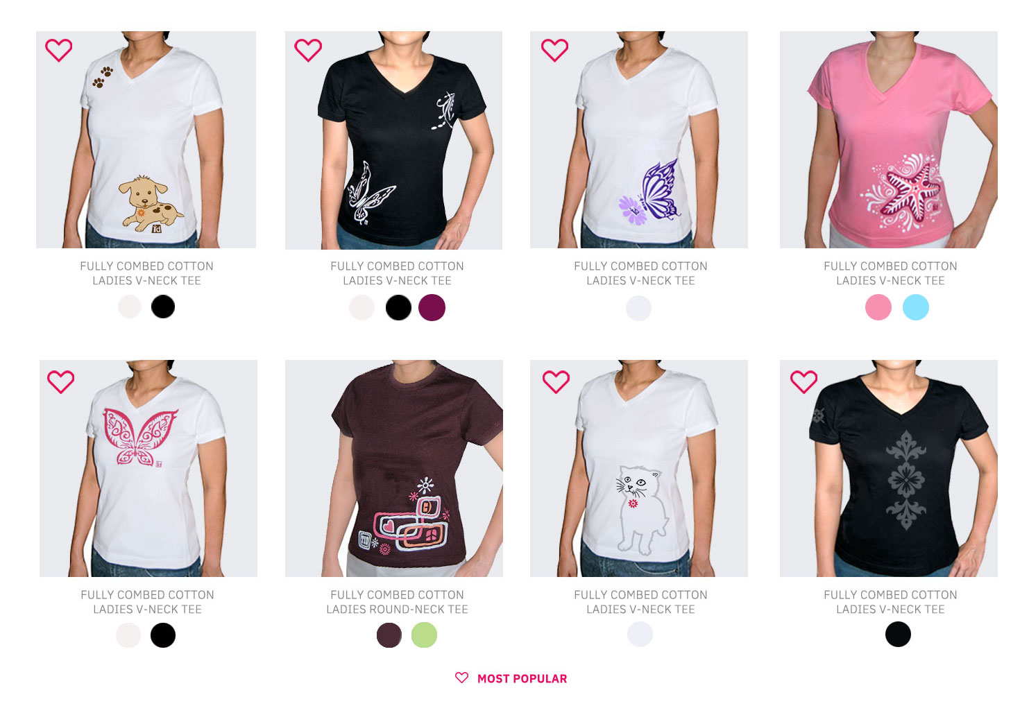 Premium Ladies Cotton T-shirt Designs, Ease Communications